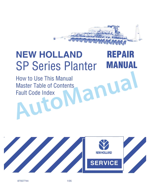 New Holland SP Series Planter Repair Manual 87057744