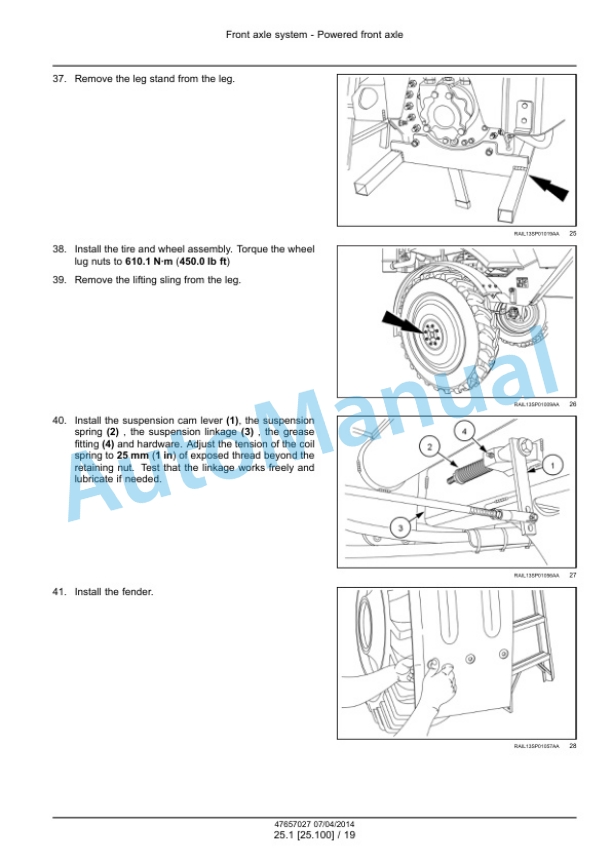 Alternative view of New Holland SP.240F, SP.275F, SP.333F, SP.365F Guardian Sprayer Service Manual 47657027
