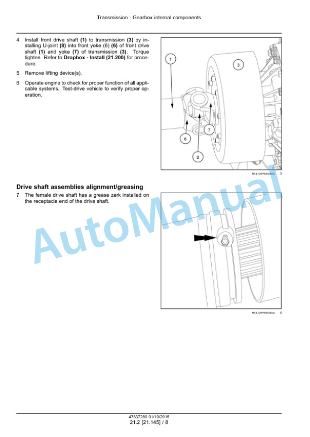Alternative view of New Holland SP.300C Guardian Tier 4B Final Sprayer Service Manual 47837280