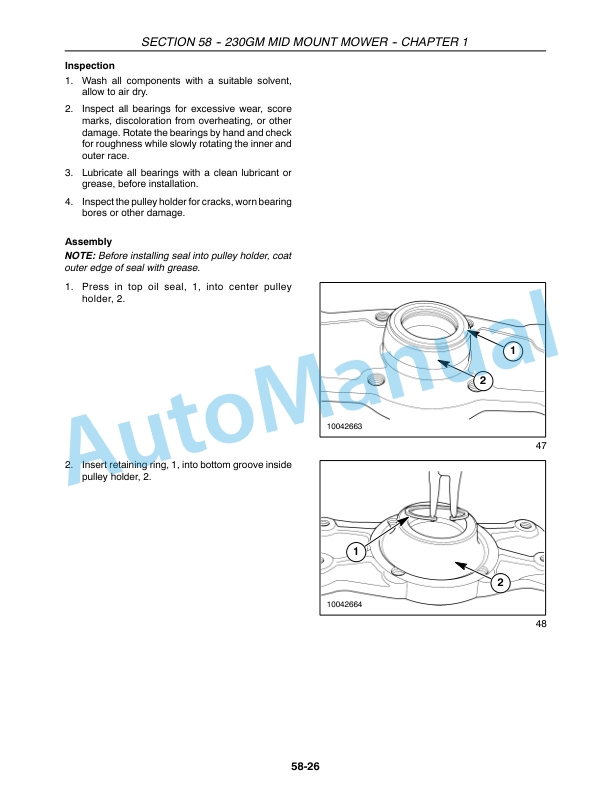 New Holland T1010, T1030, T1110 Tractor Repair Manual 87739176-5