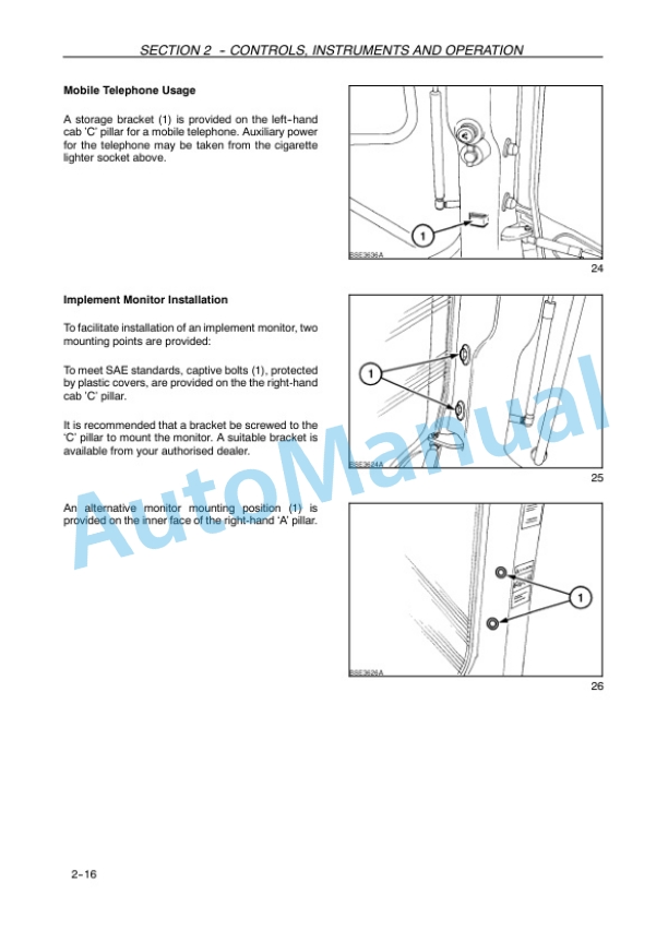 Alternative view of New Holland T1254B, T1404B Tractor Operation and Maintenance Manual 48063745