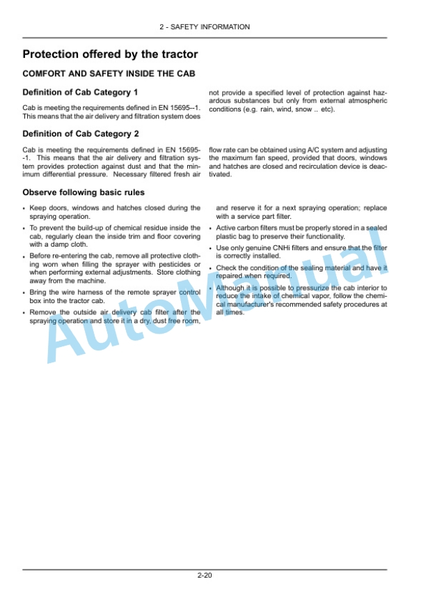 Alternative view of New Holland T1254B, T1404B Tractor Operation and Maintenance Manual 51426551