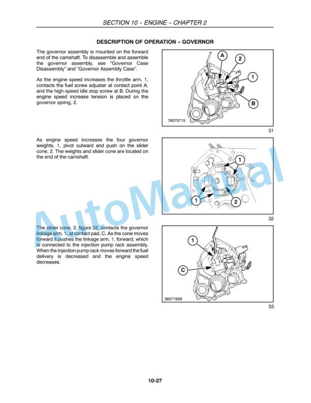 New Holland T1510, T1520 Tractor Service Manual 84260811-5
