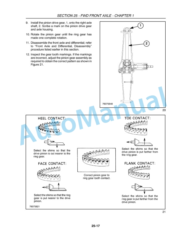 New Holland T1510, T1520 Tractor Service Manual 84260812-3