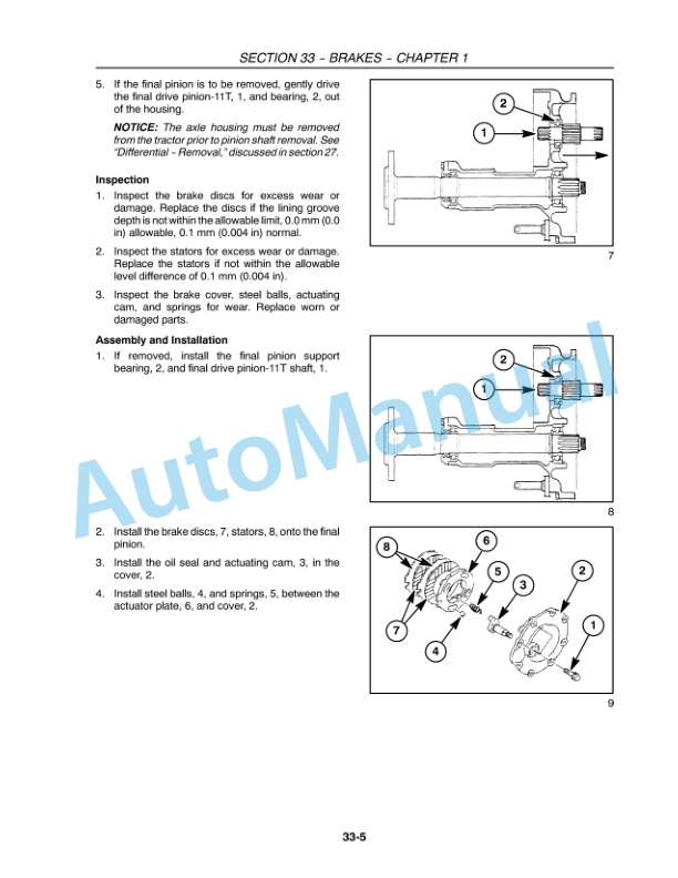 New Holland T1510, T1520 Tractor Service Manual 84260813-2