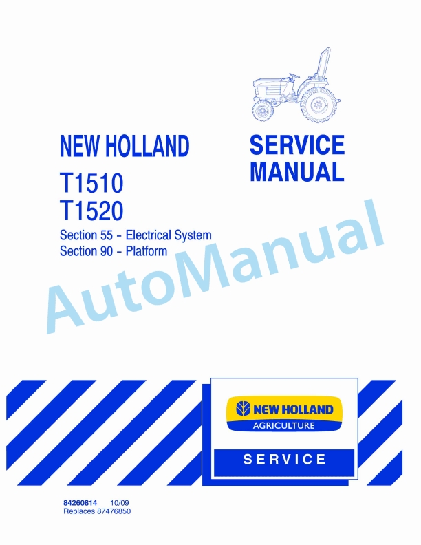 New Holland T1510, T1520 Tractor Service Manual 84260814