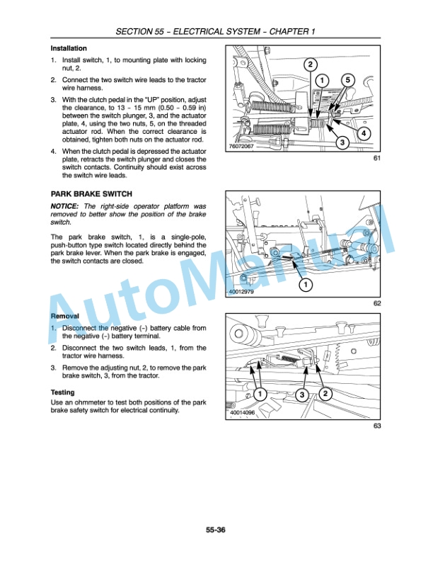 New Holland T1510, T1520 Tractor Service Manual 84260814-2