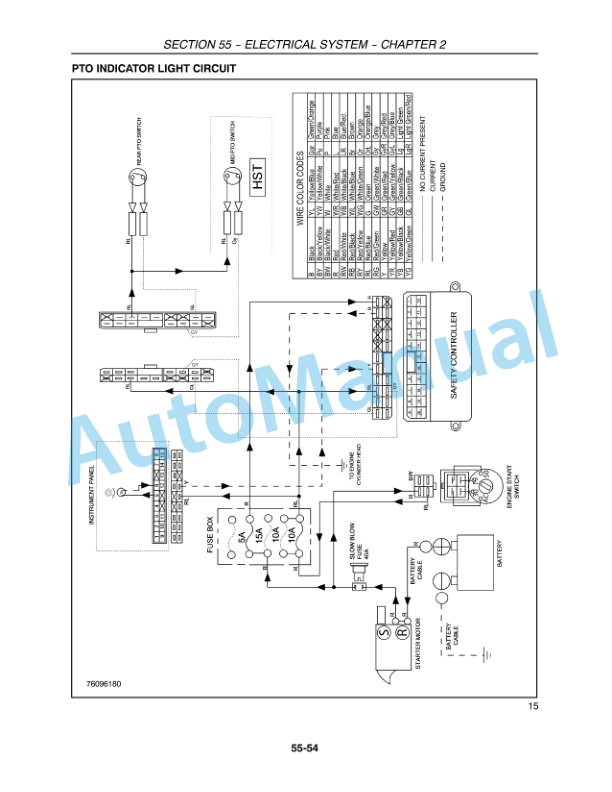 New Holland T1510, T1520 Tractor Service Manual 84260814-4