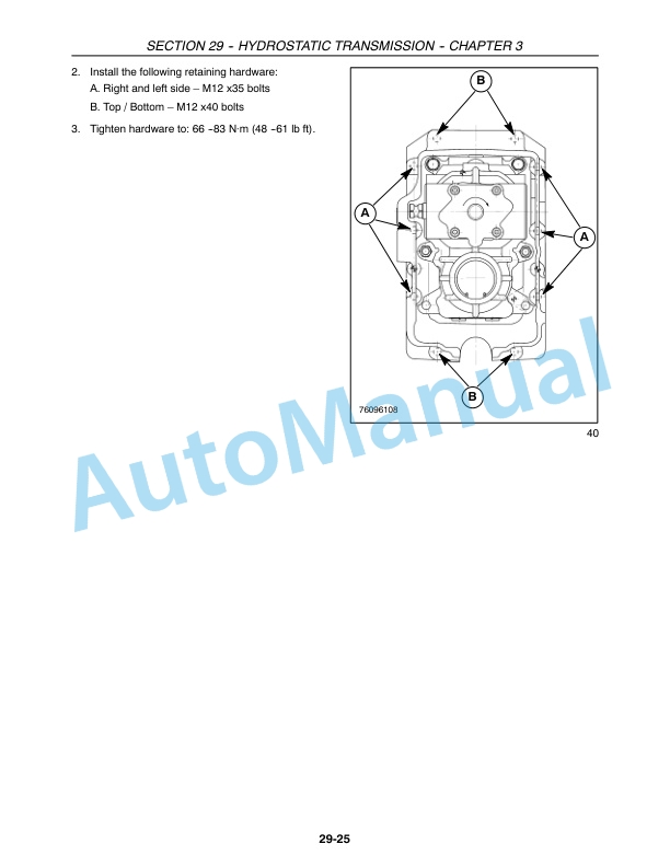 New Holland T1530 Tractor Service Manual 84227371-3