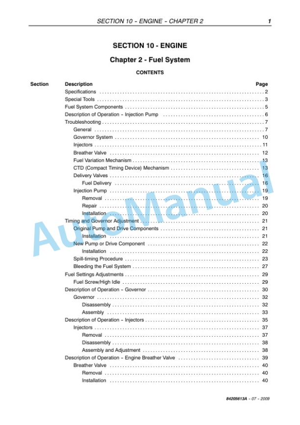 Alternative view of New Holland T1560, T1570 Compact Tractor Service Manual 84205613A