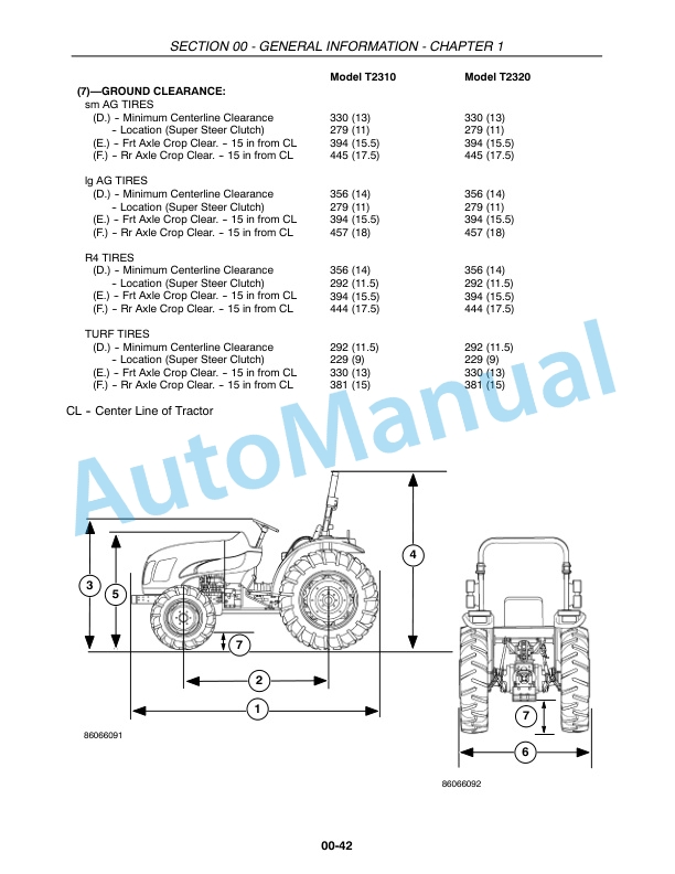 New Holland T2310, T2320, T2330 Tractor Repair Manual 87491391-2