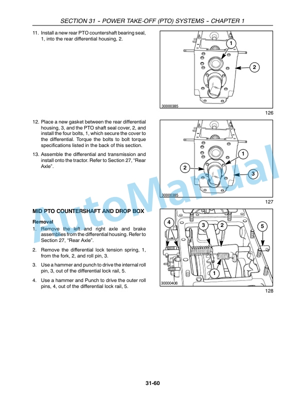 New Holland T2310, T2320, T2330 Tractor Repair Manual 87491393-2