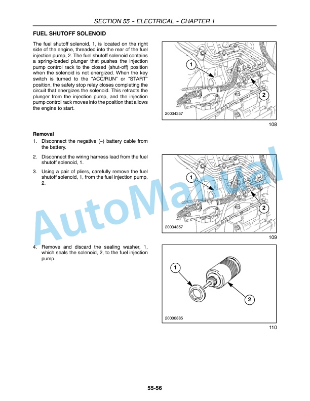 New Holland T2310, T2320, T2330 Tractor Repair Manual 87491394-2