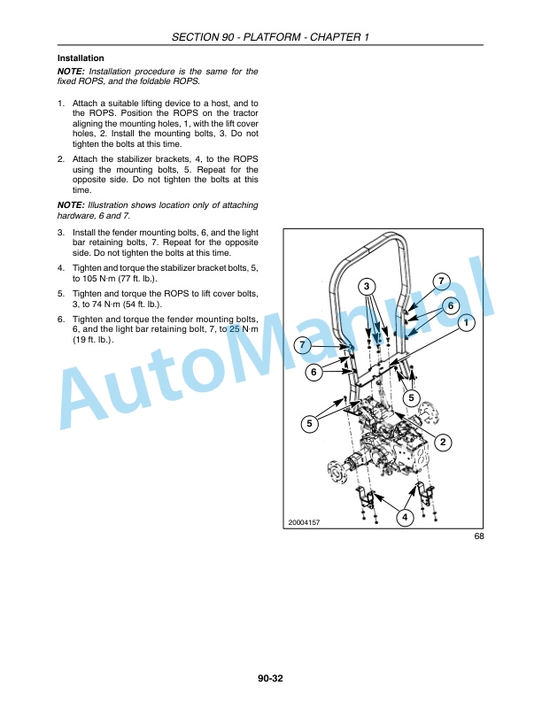 New Holland T2310, T2320, T2330 Tractor Repair Manual 87491395-5