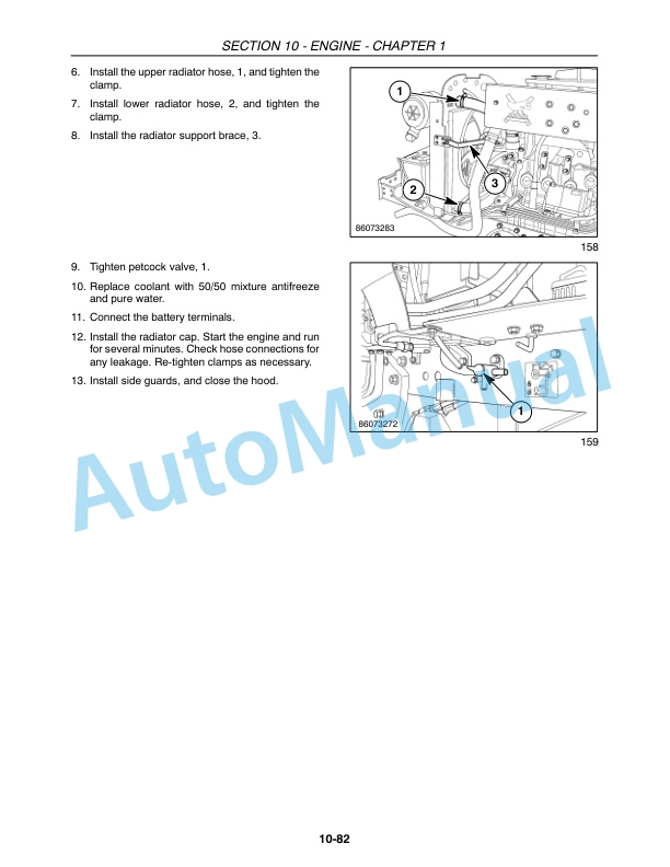 New Holland T2410, T2420 Tractor Repair Manual 87693284-4