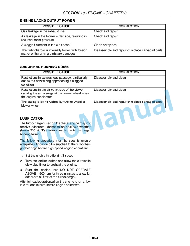 New Holland T2410, T2420 Tractor Repair Manual 87693284-5