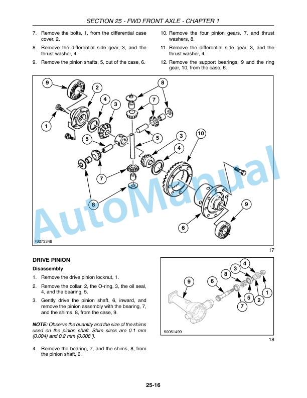 New Holland T2410, T2420 Tractor Repair Manual 87693286-2