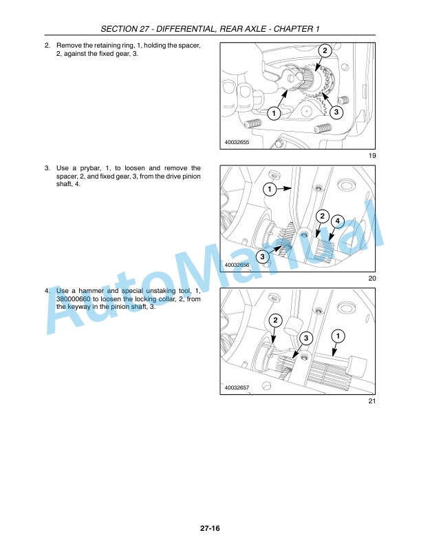 New Holland T2410, T2420 Tractor Repair Manual 87693286-3