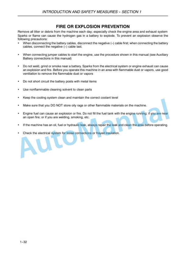 New Holland T3010, T3020, T3030, T3040 Tractor Operation and Maintenance Manual 87290735-2