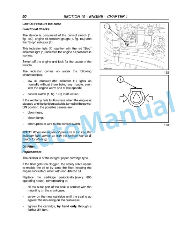 New Holland T4020, T4030, T4040, T4050 Deluxe - Supersteer Tractor Repair Manual 84158072-3