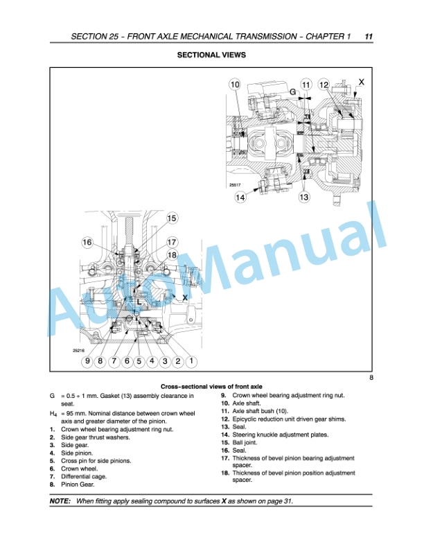 New Holland T4020, T4030, T4040, T4050 Deluxe - Supersteer Tractor Repair Manual 84158073-2