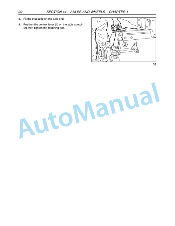 New Holland T4020, T4030, T4040, T4050 Deluxe - Supersteer Tractor Repair Manual 87758544-3