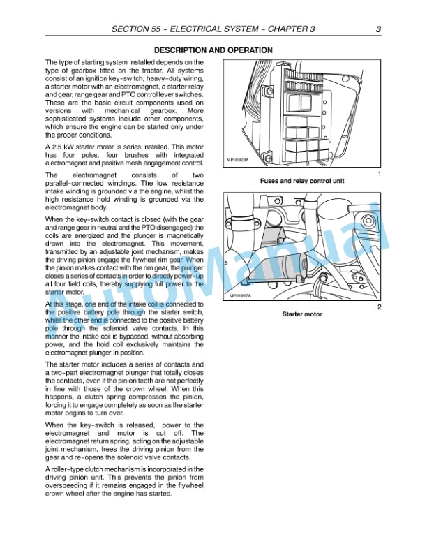 New Holland T4020, T4030, T4040, T4050 Deluxe - Supersteer Tractor Repair Manual 87758544-5