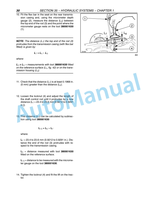 New Holland T4020, T4030, T4040, T4050 Standard Tractor Repair Manual 87758553-5