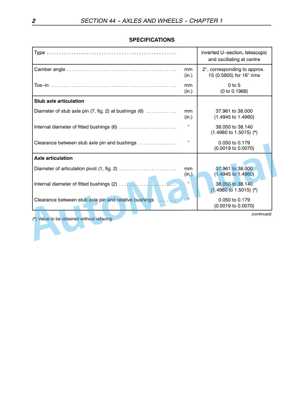 New Holland T4020, T4030, T4040, T4050 Standard Tractor Repair Manual 87758554-3