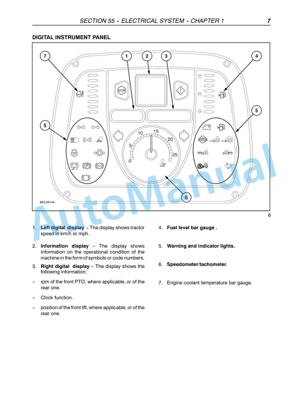 New Holland T4020, T4030, T4040, T4050 Standard Tractor Repair Manual 87758554-4