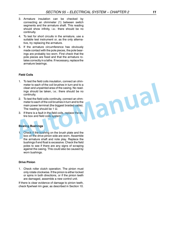 New Holland T4020, T4030, T4040, T4050 Standard Tractor Repair Manual 87758554-5