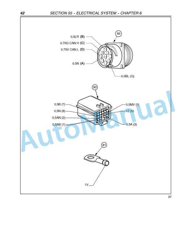 New Holland T4020, T4030, T4040, T4050 Standard Tractor Repair Manual 87758555-4