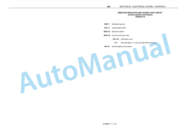 New Holland T4020V, T4030V, T4040V, T4050V, T4060V, T4030N, T4040N, T4050N, T4060N Tractor Service Manual 84150905B1-2