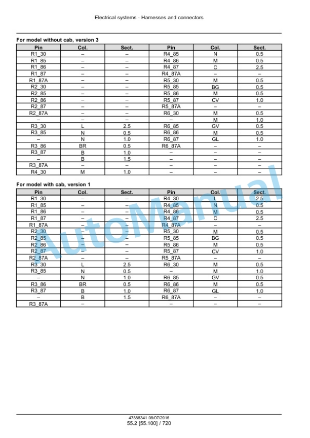 New Holland T4030F, T4040F, T4050F, T4060F Tier 3 Tractor Service Manual 48038061-2