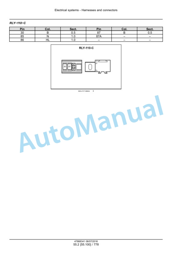 New Holland T4030F, T4040F, T4050F, T4060F Tier 3 Tractor Service Manual 48038061-3