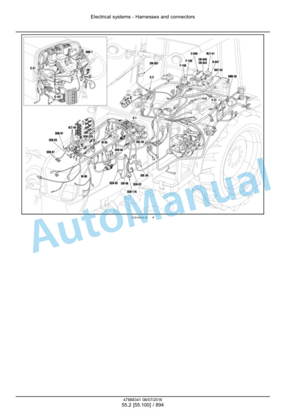 New Holland T4030F, T4040F, T4050F, T4060F Tier 3 Tractor Service Manual 48038061-5
