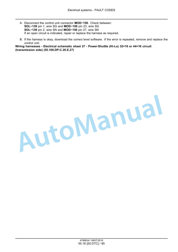 New Holland T4030F, T4040F, T4050F, T4060F Tier 3 Tractor Service Manual 48038063-2