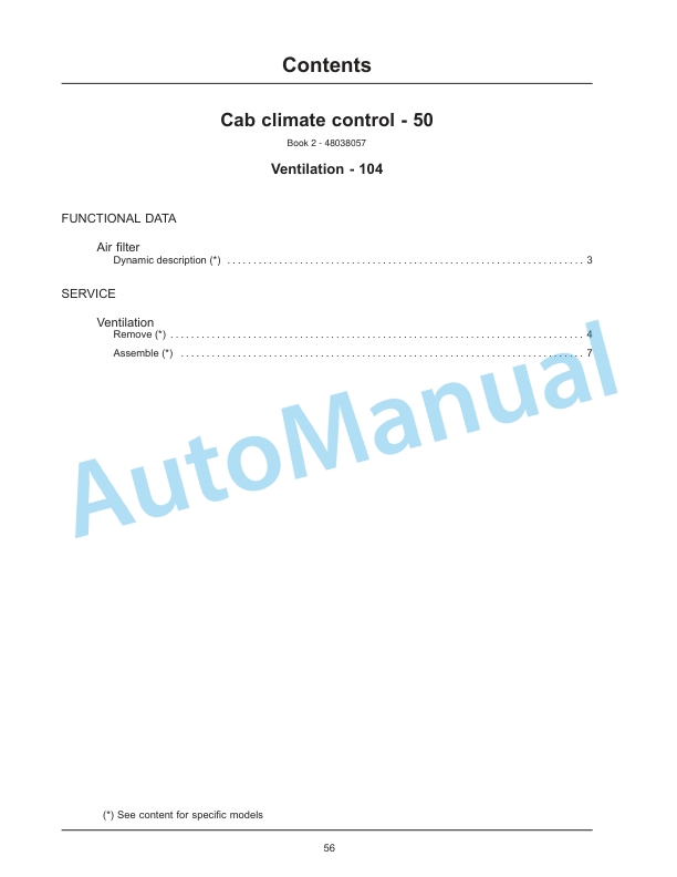 New Holland T4030F, T4040F, T4050F, T4060F Tier 3 Tractor Service Manual 48038064-4