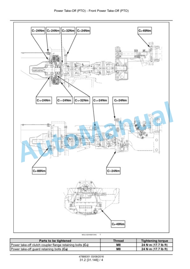 Alternative view of New Holland T4030N, T4040N, T4050N, T4060N, T4020V, T4030V, T4040V, T4050V, T4060V Tractor Service Manual 47888351