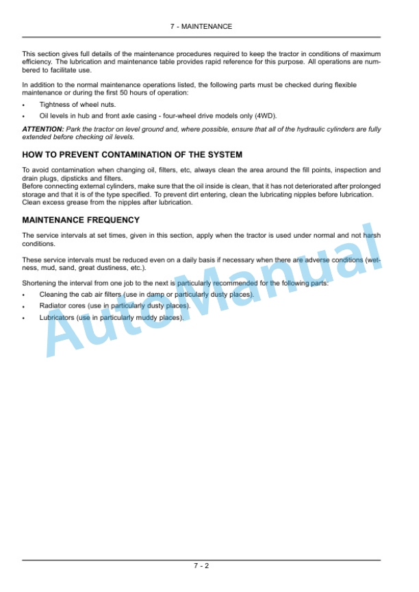 New Holland T4030N, T4040N, T4050N, T4060N Tractor Operation and Maintenance Manual 47374889-4