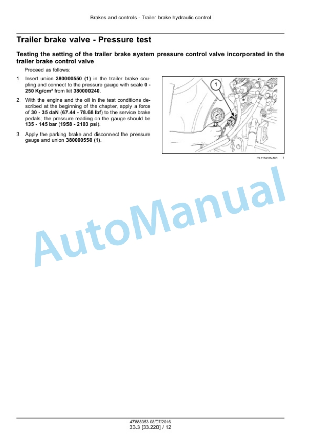 Alternative view of New Holland T4030V, T4040V, T4050V, T4060V Tier 3 Tractor Service Manual 47888353