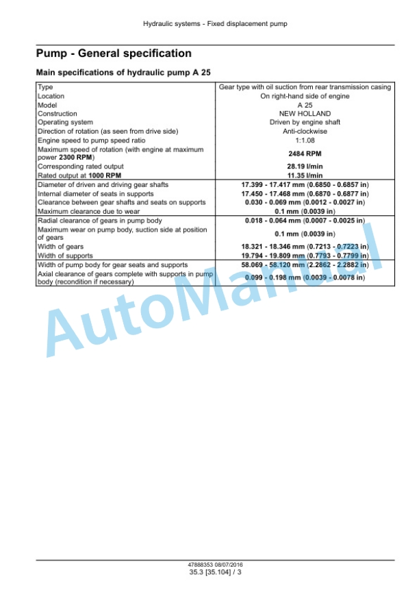 Alternative view of New Holland T4030V, T4040V, T4050V, T4060V Tier 3 Tractor Service Manual 48048525