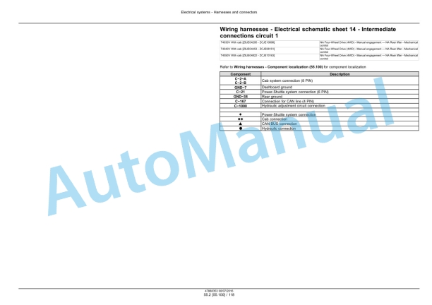 New Holland T4030V, T4040V, T4050V, T4060V Tier 3 Tractor Service Manual 48048526-4
