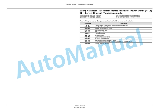 New Holland T4030V, T4040V, T4050V, T4060V Tier 3 Tractor Service Manual 48048528-2