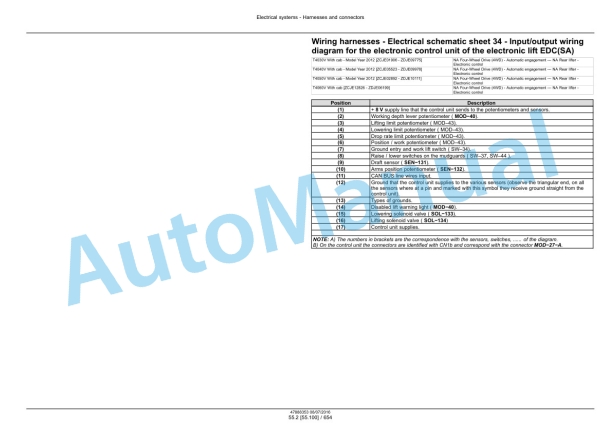 New Holland T4030V, T4040V, T4050V, T4060V Tier 3 Tractor Service Manual 48048528-5
