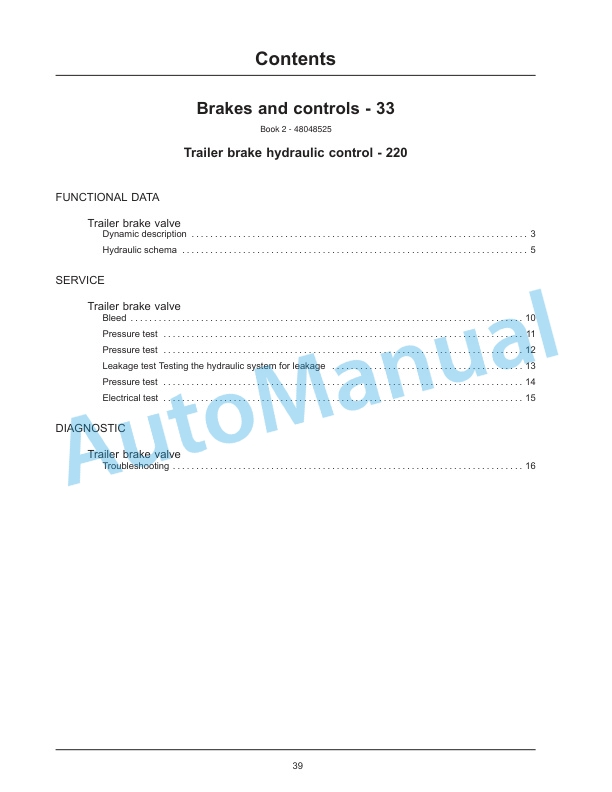 New Holland T4030V, T4040V, T4050V, T4060V Tier 3 Tractor Service Manual 48048532-3
