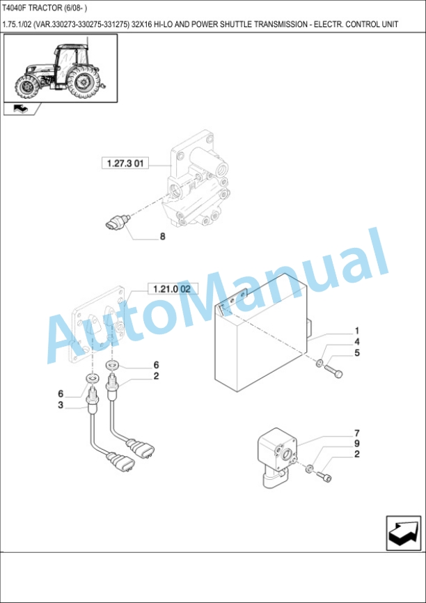 New Holland T4040F Tractor Parts Catalogue-3