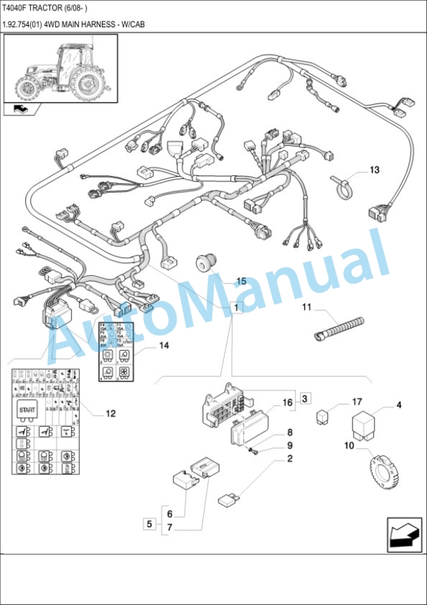 New Holland T4040F Tractor Parts Catalogue-5