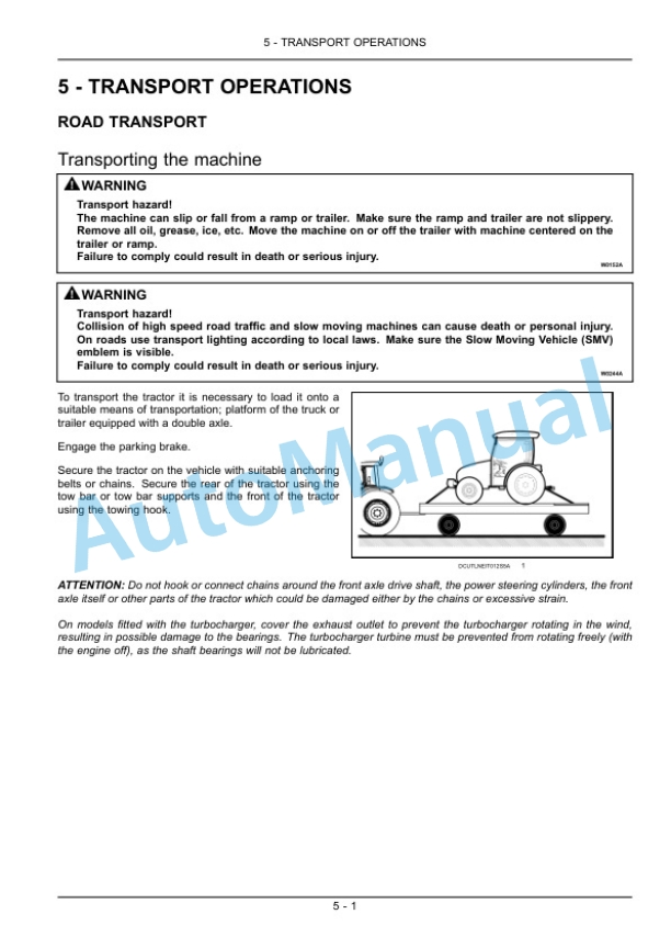 New Holland T4.55, T4.65, T4.75 PowerStar Series Tractor Operation and Maintenance Manual 47374315-3