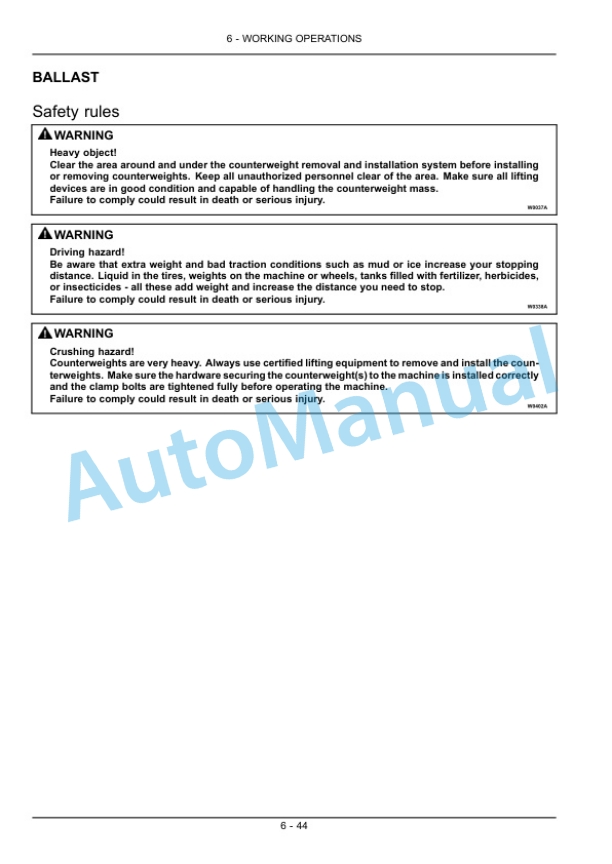 New Holland T4.55, T4.65, T4.75 PowerStar Series Tractor Operation and Maintenance Manual 47374315-4